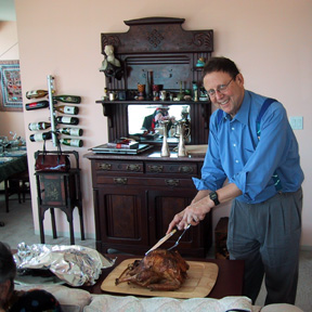 Michael carving