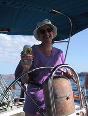 Carol at the helm