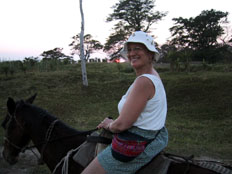 Carol on horse