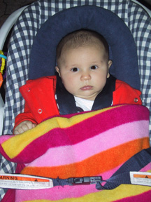 Josie in stroller