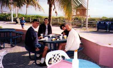 Breakfast on boardwalk