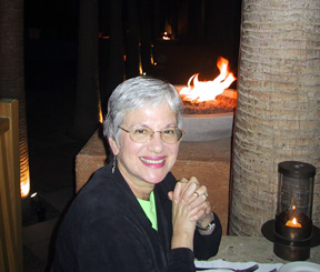 Carol at table