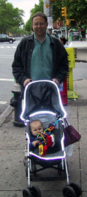 Zayde and Josie in stroller