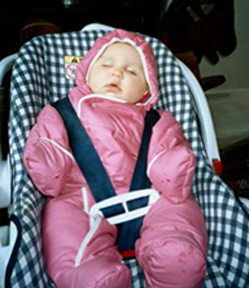 Josie in stroller