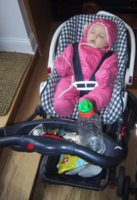 Josie in stroller