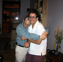 Neal & Andy hug