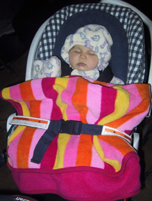 Josie in stroller