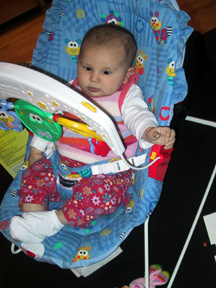 Josie in bouncer