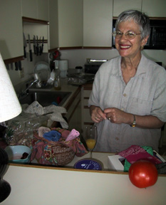 Carol in the kitchen