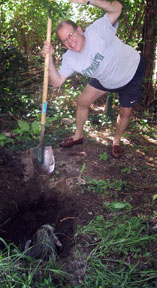 Joel digging