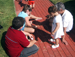 Drawing with chalk