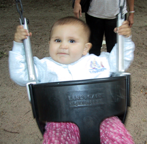 Josie in swing