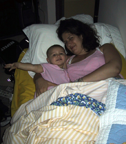 Margie & Josie in bed