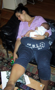 Marjorie & Josie asleep